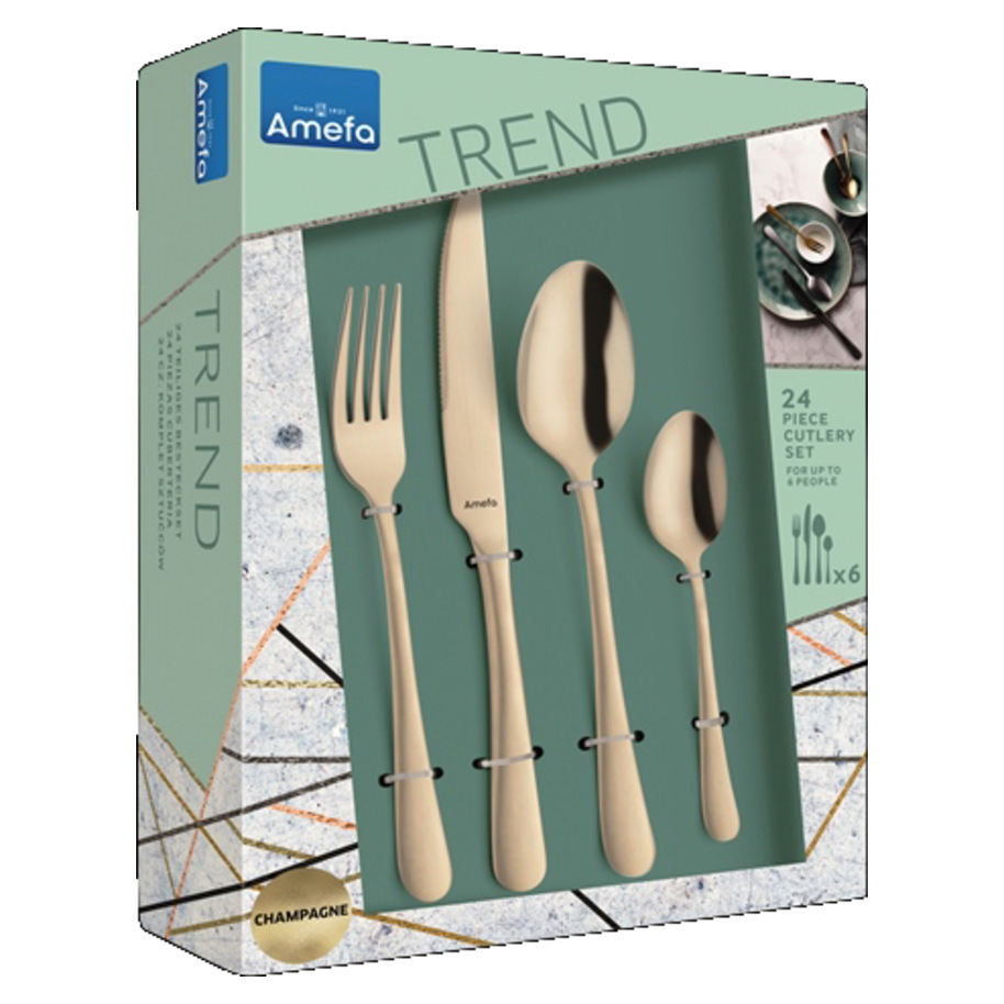 Amefa AUSTIN bestekset 32-delig PVD champagne (32 Pcs., Bestekset Amefa AUSTIN bestekset 32-delig PVD champagne (32 Pcs., Bestekset